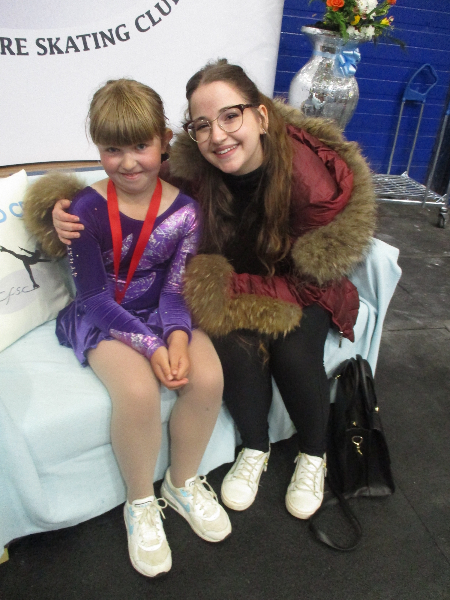 Tamsyn Thompson from ISS Coventry at the Coventry Open with her coach Paulette Arochena.